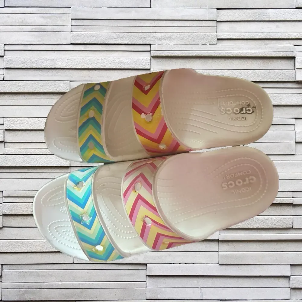 Crocs Festival Vibes Slip On Sandal Men’s Sz. 11. W12.5